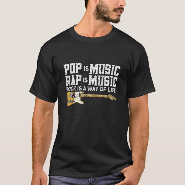 Camiseta Rock And Roll Electronic Rock Guitar (Frente)