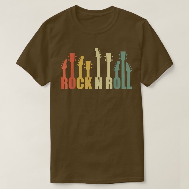 Camiseta Rock and Roll Guitars Acoustic Guitars musician Ro (Frente do Design)