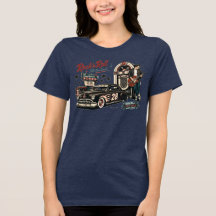 Camiseta Rock and Roll Hot Rod Jukebox 1950s Ameri