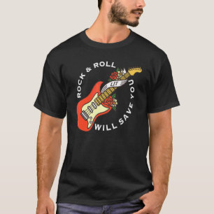 Camiseta Rock And Roll Irá Salvar-Lhe Rock E Ro Vivos
