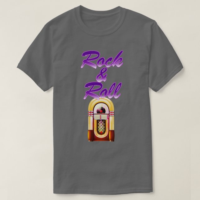 Camiseta Rock and Roll Jukebox (Frente do Design)