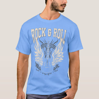 Camiseta Rock and Roll Lover Gifts Cool Electric Guitar Con