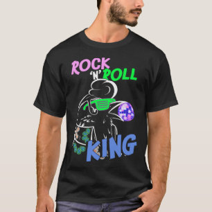 Camiseta Rock and Roll Retro Raven King 70s 80