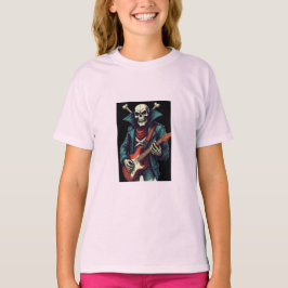 Camiseta "Rock and Roll Skull