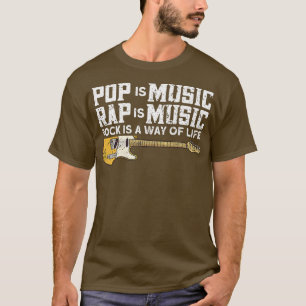 Camiseta Rock And Roll - Violão Eletrônico Rock 1058
