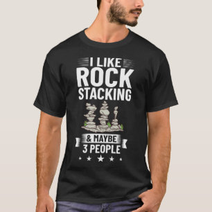 Camiseta Rock Balancing Stacking Stacking Stacking Game Bal