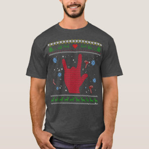 Camiseta Rock Christmas Ugly - Rock N Roll Music