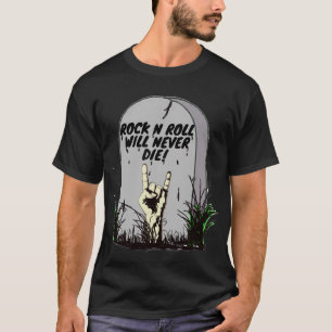 Camiseta Rock Clássico N Roll Nunca Morrerá.