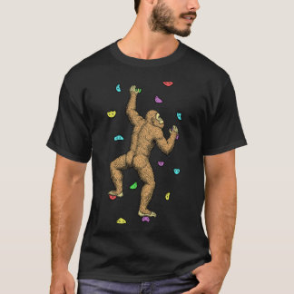 Camiseta Rock Climber Indoor Wall Climbing Bigfoot Funny Cl