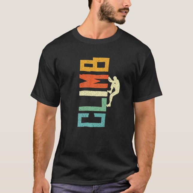 Camiseta Rock Climbing Bouldering Climb Mountains Climber P (Frente)