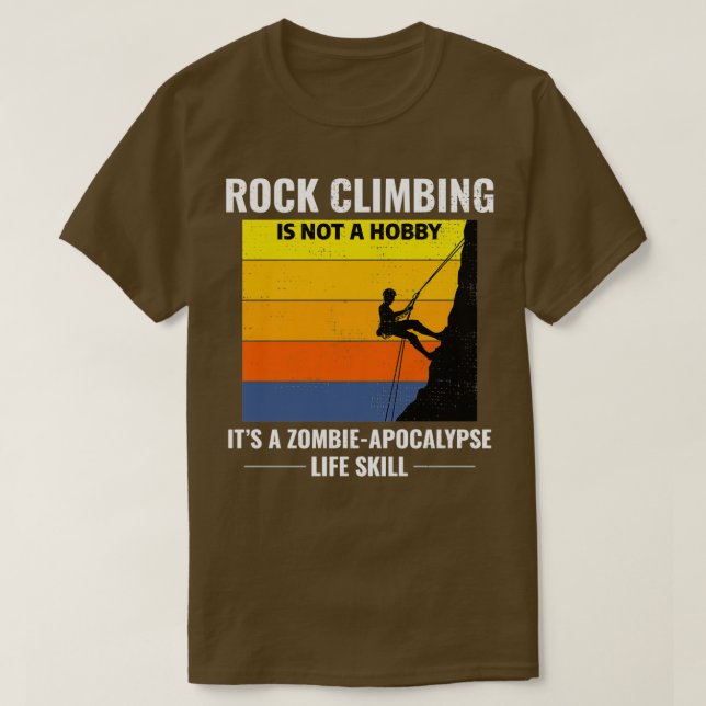 Camiseta Rock Climbing Bouldering Climber Vintage Retro (Frente do Design)