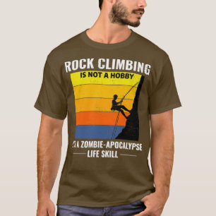 Camiseta Rock Climbing Bouldering Climber Vintage Retro