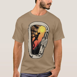 Camiseta Rock Climbing Bouldering Climbing Carabiner friend