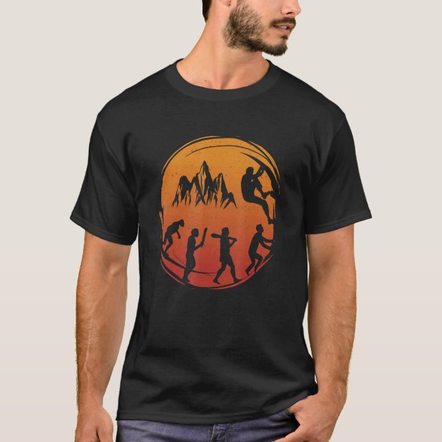 Camiseta Rock Climbing  Mountain Climber (Frente)