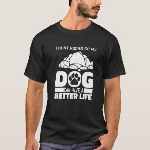 Camiseta Rock Collecting Dog Geology - Geólogo Rock Hunti