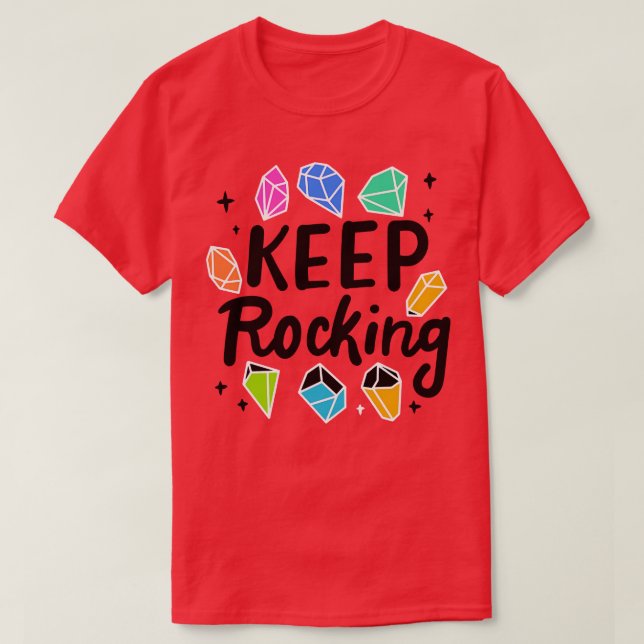 Camiseta Rock Collector Keep Rocking 4 (Frente do Design)