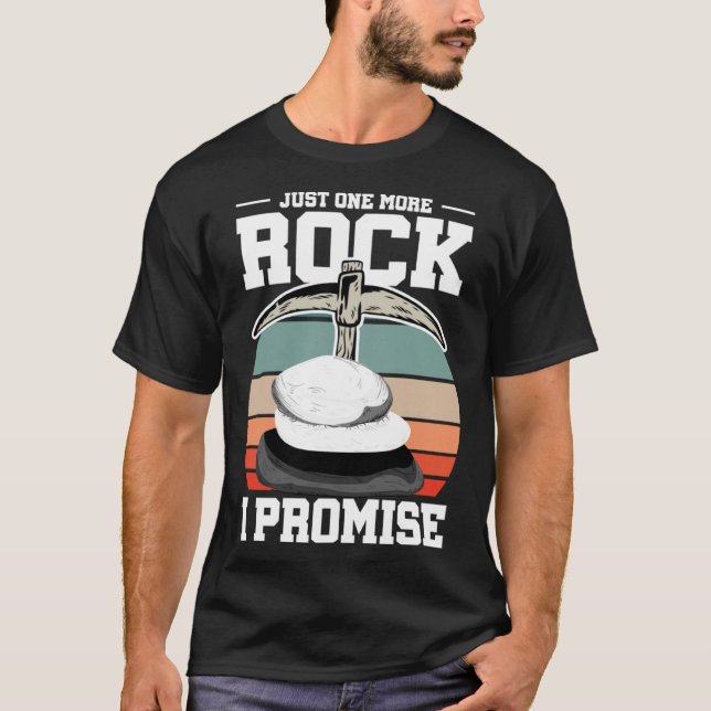 Camiseta Rock Collector Só Mais Um Rochedo Que Prometo Geól (Frente)