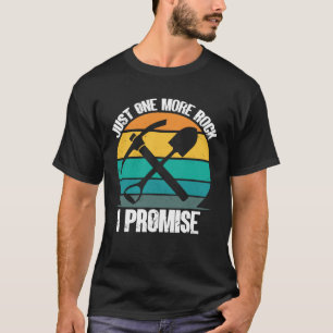 Camiseta Rock Collector Só Mais Um Rochedo Que Prometo Geól