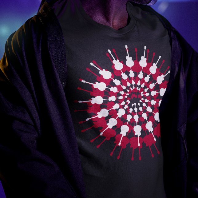 Camiseta rock de guitarra legal (Criador carregado)