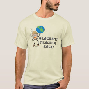 Camiseta Rock de Professores de Geografia