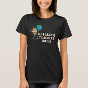 Camiseta Rock de Professores de Geografia