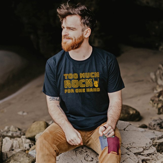 Camiseta Rock Demais por Uma Mão - Tee Retro Rock (Criador carregado)