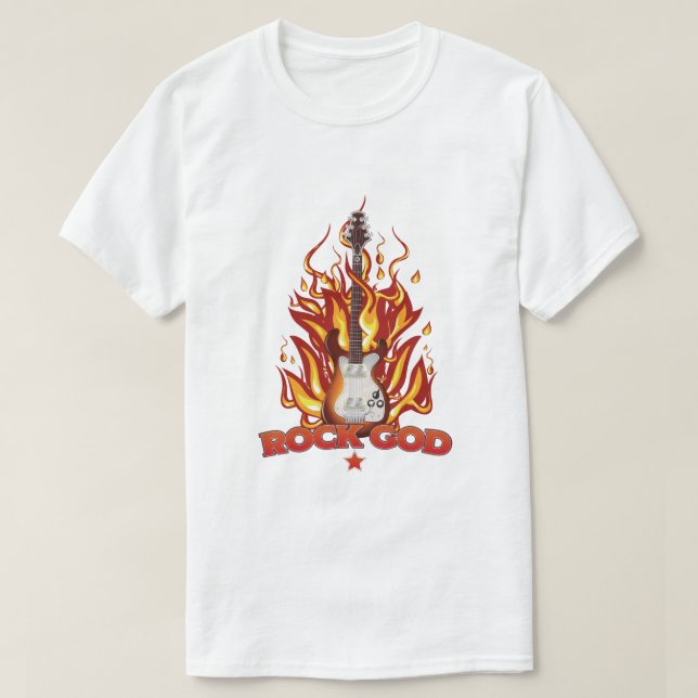 Camiseta Rock Deus (Frente do Design)