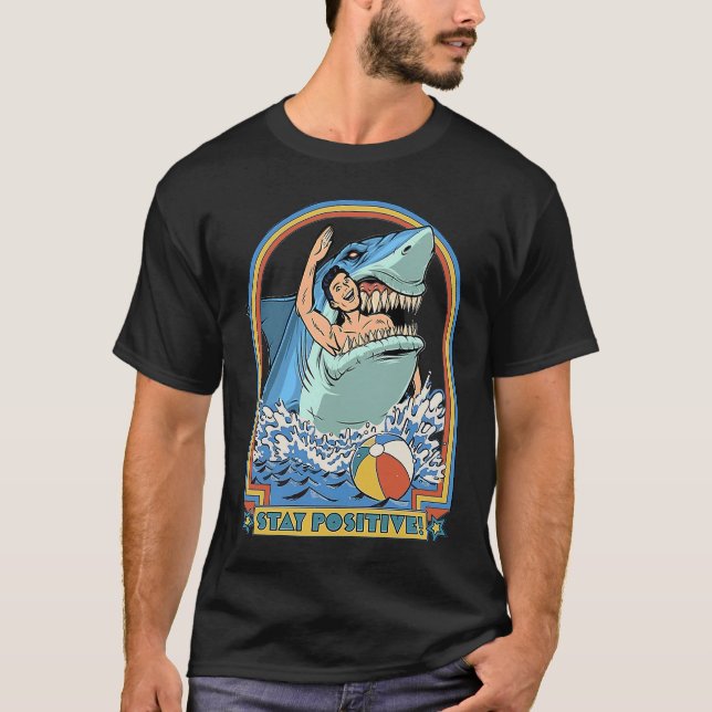 Camiseta Rock Dolphin A Great Week For A Shark To Stay Posi (Frente)