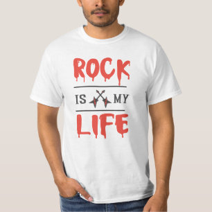 Camiseta rock é minha vida: t-shirt clássica