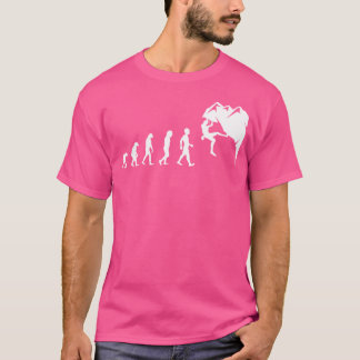 Camiseta Rock Escaling For Rock Climber Funny Evolution