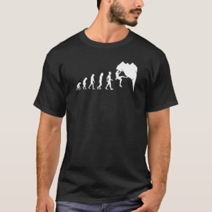 Camiseta Rock Escaling For Rock Climber Funny Evolution Te