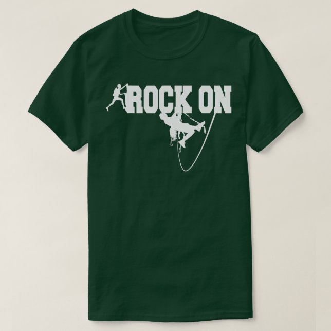 Camiseta Rock Escaling On Go Escalar Rock Mountain Escalb (Frente do Design)