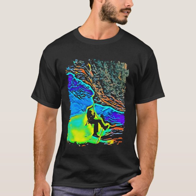 Camiseta Rock Escaling Pop Art (Frente)