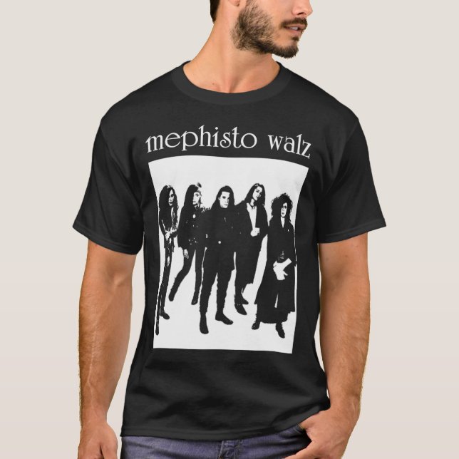 Camiseta rock gótico da morte dos anos 80 (Frente)