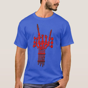 Camiseta Rock Guitar Neck Skeleton Concert Men Women R