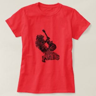 Camiseta Rock Guitar Player Art -