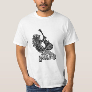 Camiseta Rock Guitar Player Art -