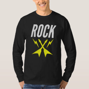 Camiseta Rock Guitar Rightning Bolas Para Atacar