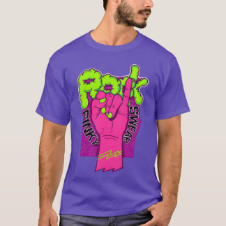Camiseta Rock hand pink retro