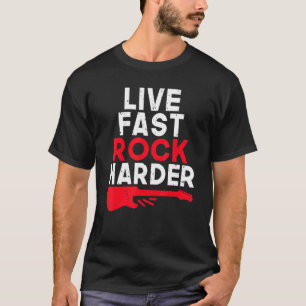 Camiseta Rock Harder Rock e Roll Rocker ao vivo