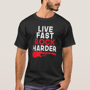 Camiseta Rock Harder Rock e Roll Rocker ao vivo