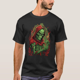 Camiseta Rock Horror Esqueleto Sinistro Morto-Vivo Morte Oc