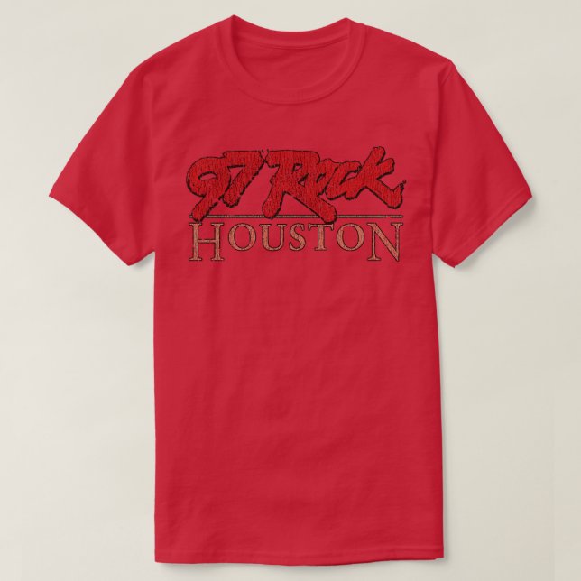 Camiseta Rock Houston 1986 (Frente do Design)