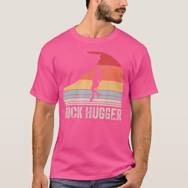 Camiseta Rock Hugger Funny Escalando (Frente)