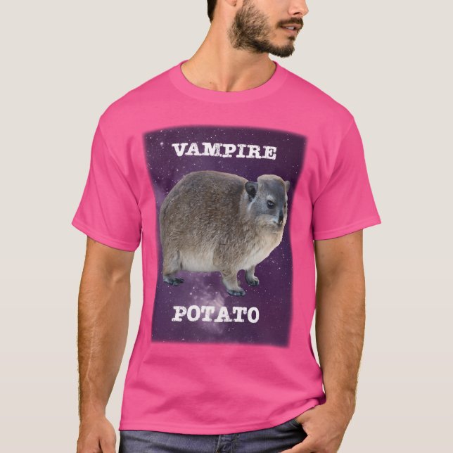Camiseta Rock Hyrax É Basicamente Uma Batata Vampira (Frente)