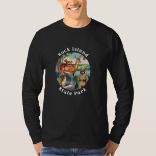 Camiseta Rock Island State Park Wisconsin Férias ao ar livr