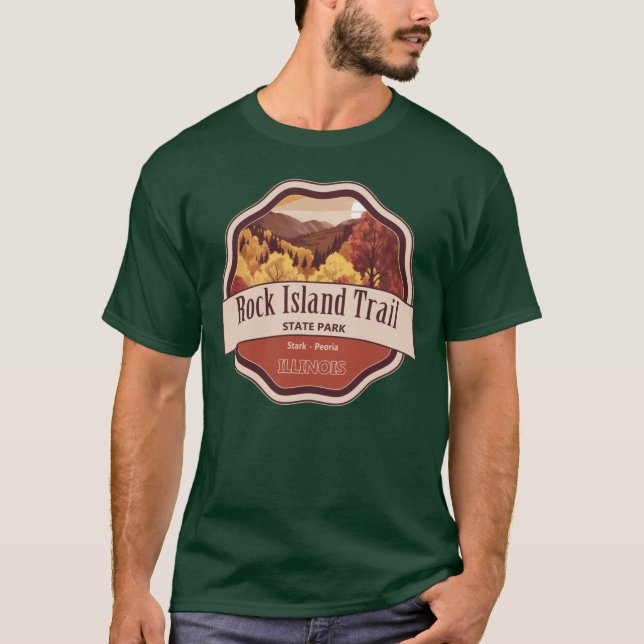Camiseta Rock Island Trail State Park (Frente)