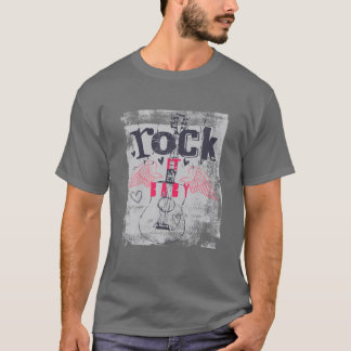 Camiseta Rock It Baby Doodle Rock Star Music Rock