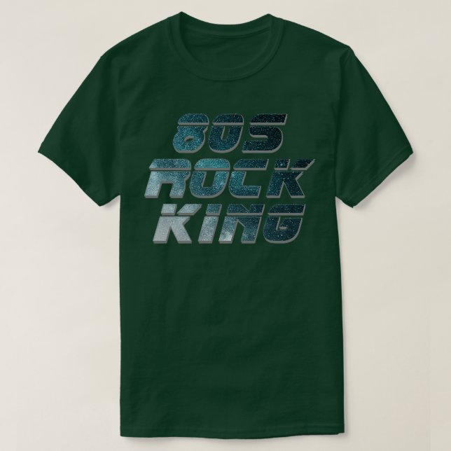 Camiseta Rock King dos anos 80 (Frente do Design)