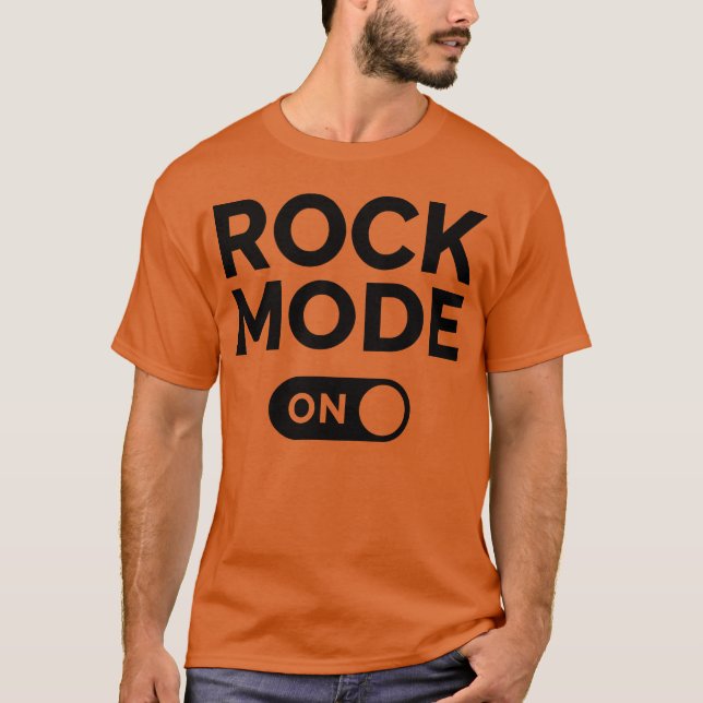 Camiseta Rock Mode On friend (Frente)